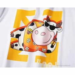 Hypeyourbeast T-Shirts OFF-WHITE Hawaiian Cow Arrow Tee Shirt "WHITE' 20 Hypeyourbeast T-Shirts OFF-WHITE Hawaiian Cow Arrow Tee Shirt