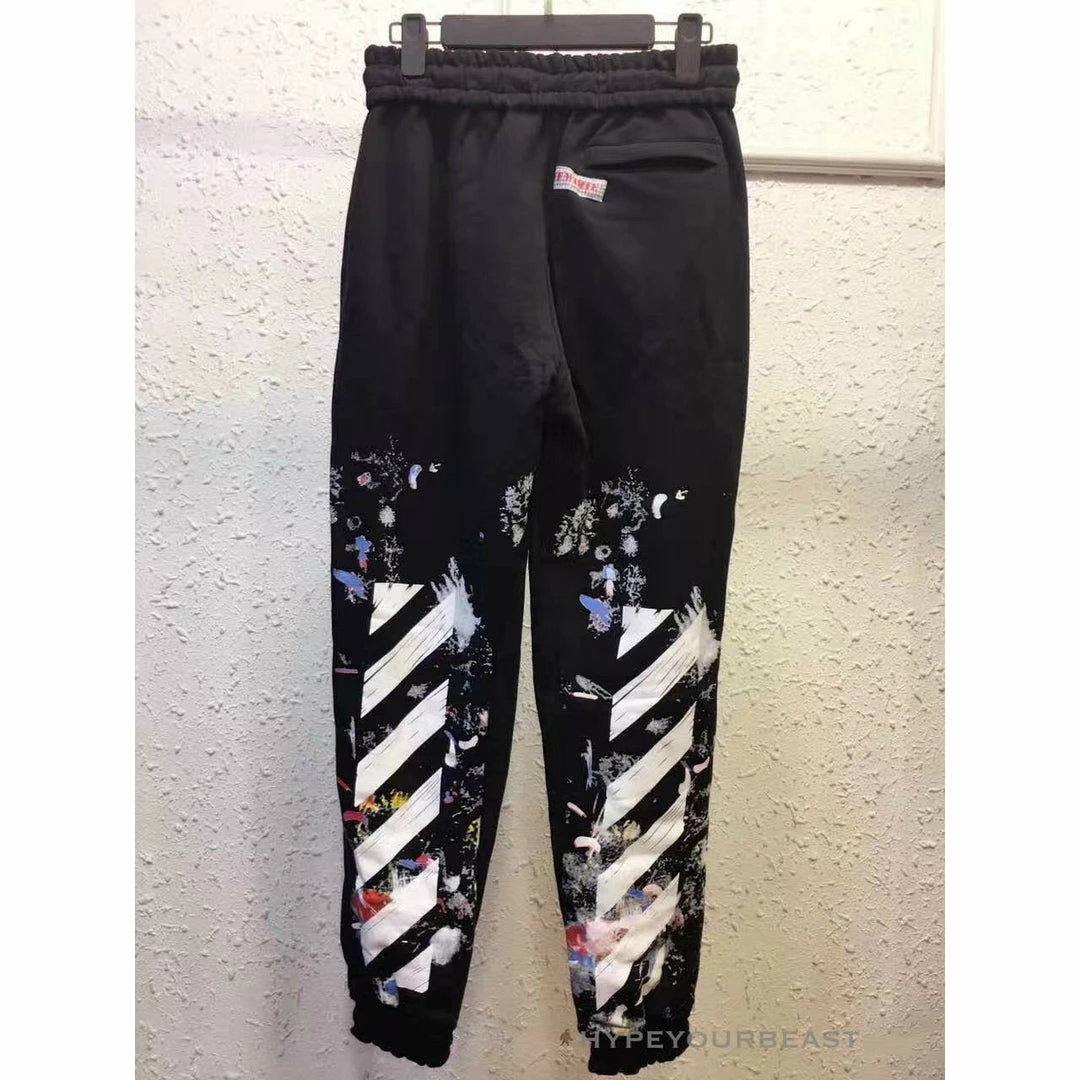 Hypeyourbeast OFF-WHITE Pants Black Paint 11 Hypeyourbeast OFF-WHITE Pants Black Paint