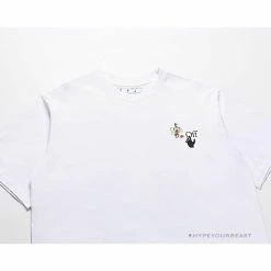 Hypeyourbeast T-Shirts OFF-WHITE Takashi Murakami Sunflower Tee Shirt 'WHITE'