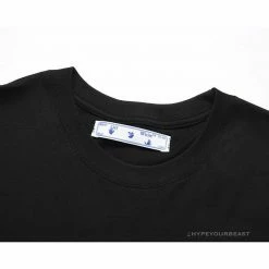 Hypeyourbeast OFF-WHITE Dimensional Arrow Angry Calf Tee Shirt 'BLACK'