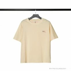 Hypeyourbeast OFF-WHITE Loose X Oversized Chest Tee Shirt'BEIGE'