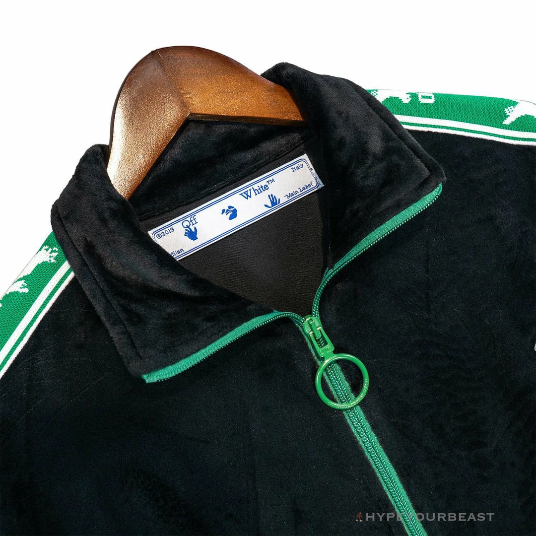 Hypeyourbeast OFF-WHITE Side Webbing Casual Green Letter Hoodie 3 Hypeyourbeast OFF-WHITE Side Webbing Casual Green Letter Hoodie