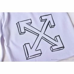 Hypeyourbeast OFF-WHITE Dimensional Sketch Shorts 'WHITE' Pants