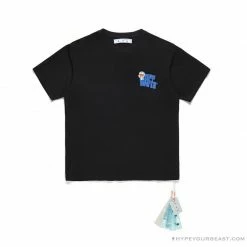 Hypeyourbeast OFF-WHITE Doraemon Stereo Arrow Tee Shirt BLACK T-Shirts