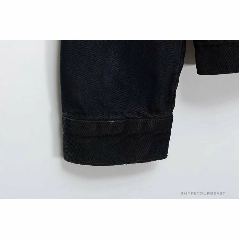 Hypeyourbeast OFF-WHITE Autumn And Winter New ️Back Blue Arrow Wash Denim Jacket Hoodies & Jackets 13 Hypeyourbeast OFF-WHITE Autumn And Winter New ️Back Blue Arrow Wash Denim Jacket Hoodies & Jackets