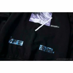 Hypeyourbeast OFF-WHITE Classic Wave Oil Painting Cotton Terry Long Sleeve Shirt 'BLACK' Shirts 18 Hypeyourbeast OFF-WHITE Classic Wave Oil Painting Cotton Terry Long Sleeve Shirt 'BLACK' Shirts