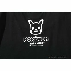 Hypeyourbeast Clothes BAPE Pokémon Co-branded Ape Head Tee Shirt 'BLACK' 22 Hypeyourbeast Clothes BAPE Pokémon Co-branded Ape Head Tee Shirt 'BLACK'