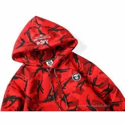 HypeYourBeast Bape Camo Hoodie Red Camouflage