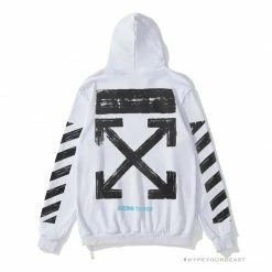 HypeYourBeast Hoodies & Jackets Off White Hoodie White & Black