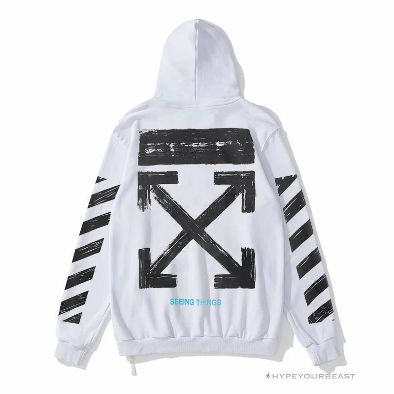 HypeYourBeast Hoodies & Jackets Off White Hoodie White & Black 2 HypeYourBeast Hoodies & Jackets Off White Hoodie White & Black