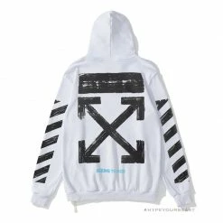 HypeYourBeast Off White Hoodie Seeing Things White Hoodies & Jackets