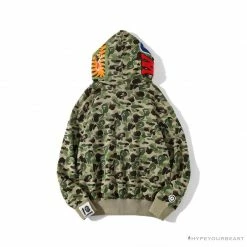 Hypeyourbeast Clothes BAPE Chinese Style Ink Camouflage 10th Anniversary Limited Hoodie 'GREEN'