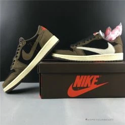 Hypeyourbeast Travis Scott X Air Jordan 1 Low 'Mocha'