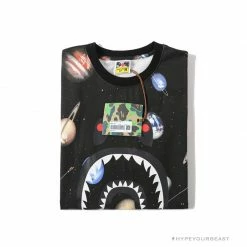Hypeyourbeast BAPE Shark Head Planet Tee Shirt Clothes
