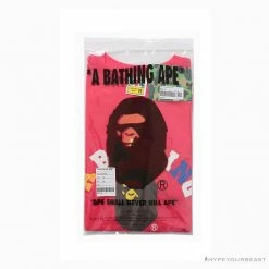 Hypeyourbeast BAPE Little Ape Head Colorful Classic Tee Shirt 'PINK' Clothes 10 Hypeyourbeast BAPE Little Ape Head Colorful Classic Tee Shirt 'PINK' Clothes