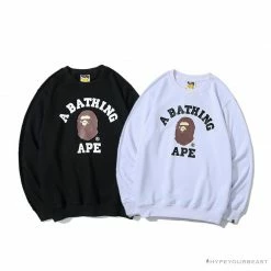 Hypeyourbeast Clothes BAPE X Bathing Ape Head Long Sleeve Shirt 'WHITE' 5 Hypeyourbeast Clothes BAPE X Bathing Ape Head Long Sleeve Shirt 'WHITE'