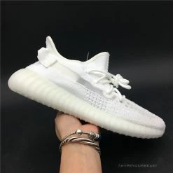 Hypeyourbeast Adidas Yeezy Boost 350 V2 White / White Translucent Stripe