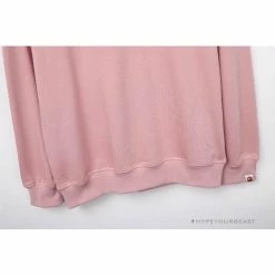 Hypeyourbeast BAPE Classic Ape Head Embroidered Long Sleeve Shirt 'PINK' Clothes