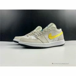 Hypeyourbeast Air Jordan 1 Low 'Palm Tree Beige Yellow'