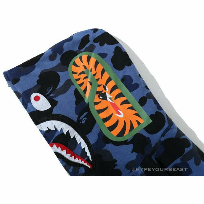 Hypeyourbeast Clothes BAPE Camo Hoodie Shark Head 'NAVY BLUE' 6 Hypeyourbeast Clothes BAPE Camo Hoodie Shark Head 'NAVY BLUE'