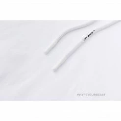 HypeYourBeast Off White Hoodie Red Orange - White Hoodies & Jackets