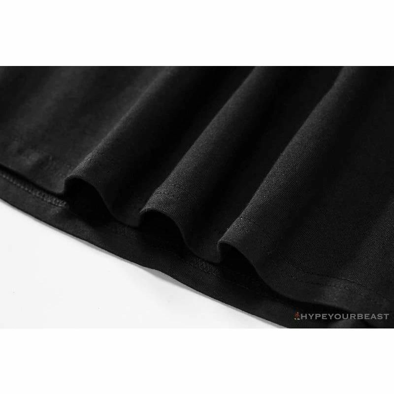 Hypeyourbeast Clothes BAPE Classic Embroidered Logo Ape Head Tee Shirt 'BLACK' 7 Hypeyourbeast Clothes BAPE Classic Embroidered Logo Ape Head Tee Shirt 'BLACK'