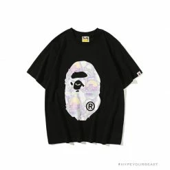 Hypeyourbeast Clothes BAPE Great Ape Head Symphony Lightning Tee Shirt 'BLACK'