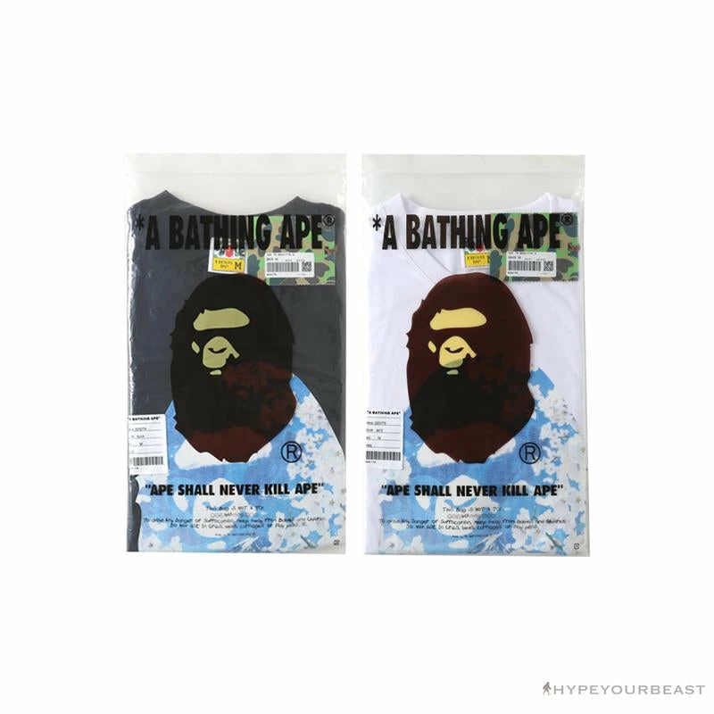Hypeyourbeast BAPE Japan Limited Edition Mt. Fuji Sakura Tee Shirt 'WHITE' Clothes 6 Hypeyourbeast BAPE Japan Limited Edition Mt. Fuji Sakura Tee Shirt 'WHITE' Clothes