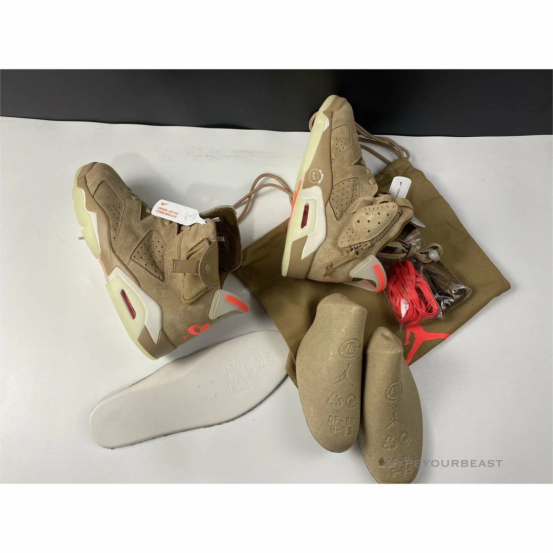 HypeYourBeast Air Jordan 6 Retro Travis Scott British Khaki 8 HypeYourBeast Air Jordan 6 Retro Travis Scott British Khaki