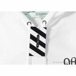 Hypeyourbeast Hoodies & Jackets OFF-WHITE Pink Orange Arrow Hoodie 'WHITE'