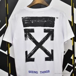 Hypeyourbeast OFF-WHITE Seeing Things Arrow Tee Shirt 'WHITE' T-Shirts