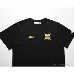 Hypeyourbeast OFF-WHITE Dimensional Arrow Angry Calf Tee Shirt 'BLACK'