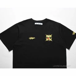 Hypeyourbeast OFF-WHITE Dimensional Arrow Angry Calf Tee Shirt 'BLACK'