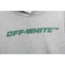 Hypeyourbeast Hoodies & Jackets OFF-WHITE Hand-Painted Utility Pole Worker Hoodie 'GREY'