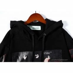 Hypeyourbeast OFF-WHITE Skull And Writing Hoodie 'BLACK' Hoodies & Jackets