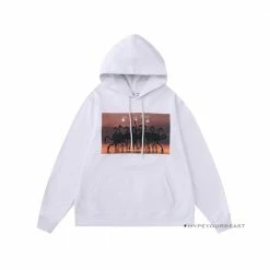 HypeYourBeast Off White Hoodie Flamingo - White Hoodies & Jackets