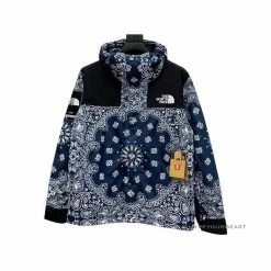 HypeYourBeast Supreme X TNF Bandana Jacket Blue Hoodies & Jackets