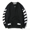 Hypeyourbeast Shirts OFF-WHITE Classic Basic Cotton Terry Round Long Sleeve Shirt 'BLACK'