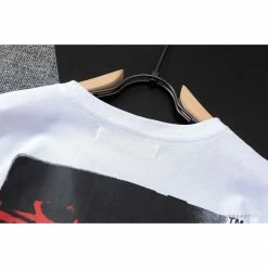 Hypeyourbeast OFF-WHITE Acrylic Hand-Painted Graffiti Pattern Tee Shirt 'WHITE'