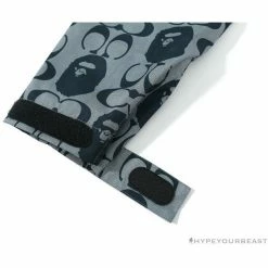 Hypeyourbeast BAPE X COACH Co-Branded Grey-Blue Hoodie