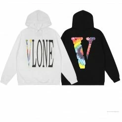 HypeYourBeast Hoodies & Jackets Vlone Hoodie Black Rainbow