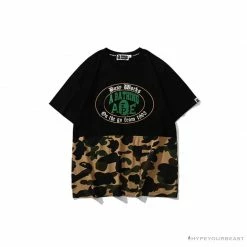 Hypeyourbeast BAPE Ape Man Head Gothic Body Camouflage Tee Shirt