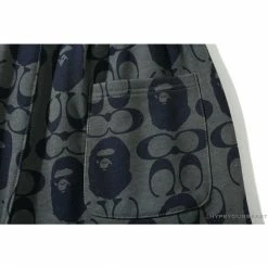 Hypeyourbeast BAPE X COACH Co-Branded Dark-Blue Shorts Clothes