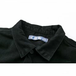 HypeYourBeast Off White Denim Black Jacket - White Hoodies & Jackets