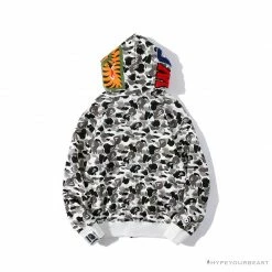 Hypeyourbeast Clothes BAPE Chinese Style Ink Camouflage 10th Anniversary Limited Hoodie 'WHITE'
