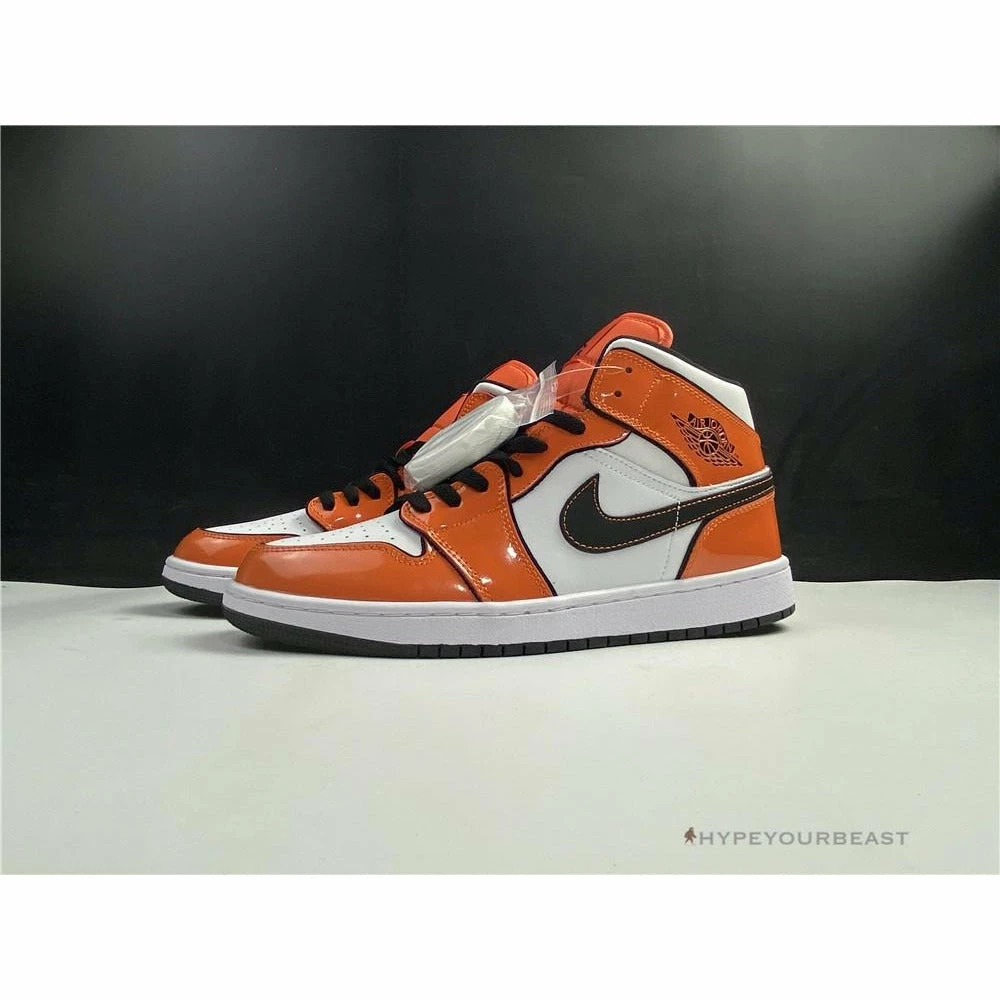 Hypeyourbeast Air Jordan 1 Mid Turf Orange Patent 1 Hypeyourbeast Air Jordan 1 Mid Turf Orange Patent