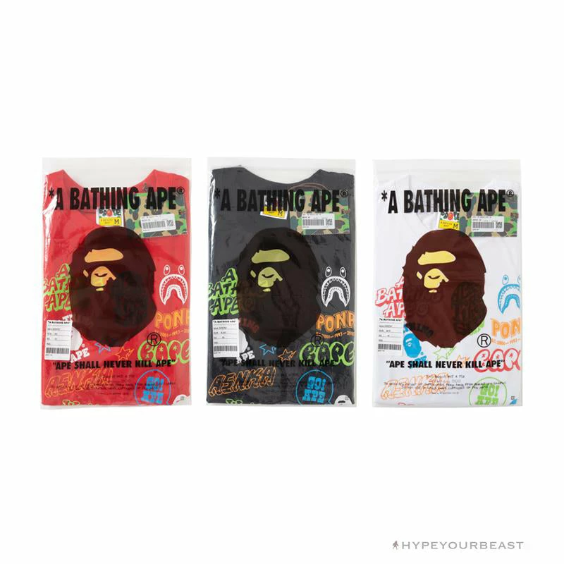 Hypeyourbeast BAPE Street Graffiti Tee Shirt 'WHITE' 7 Hypeyourbeast BAPE Street Graffiti Tee Shirt 'WHITE'