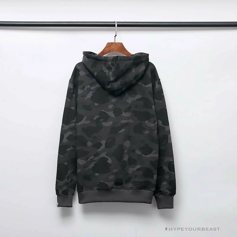 Hypeyourbeast BAPE X Bathing Ape Head Camouflage Hoodie 'GREY' 2 Hypeyourbeast BAPE X Bathing Ape Head Camouflage Hoodie 'GREY'