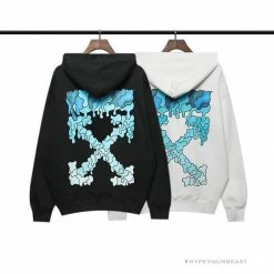 HypeYourBeast Hoodies & Jackets Off White Hoodie Black BLUE