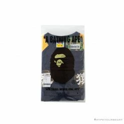 Hypeyourbeast Clothes BAPE Japanese Ninja Ape Man Raglan Sleeve Color Block Tee Shirt 'YELLOW'